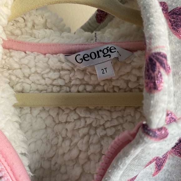 George Sherpa lined butterfly jacket 2T - Picture 2 of 4